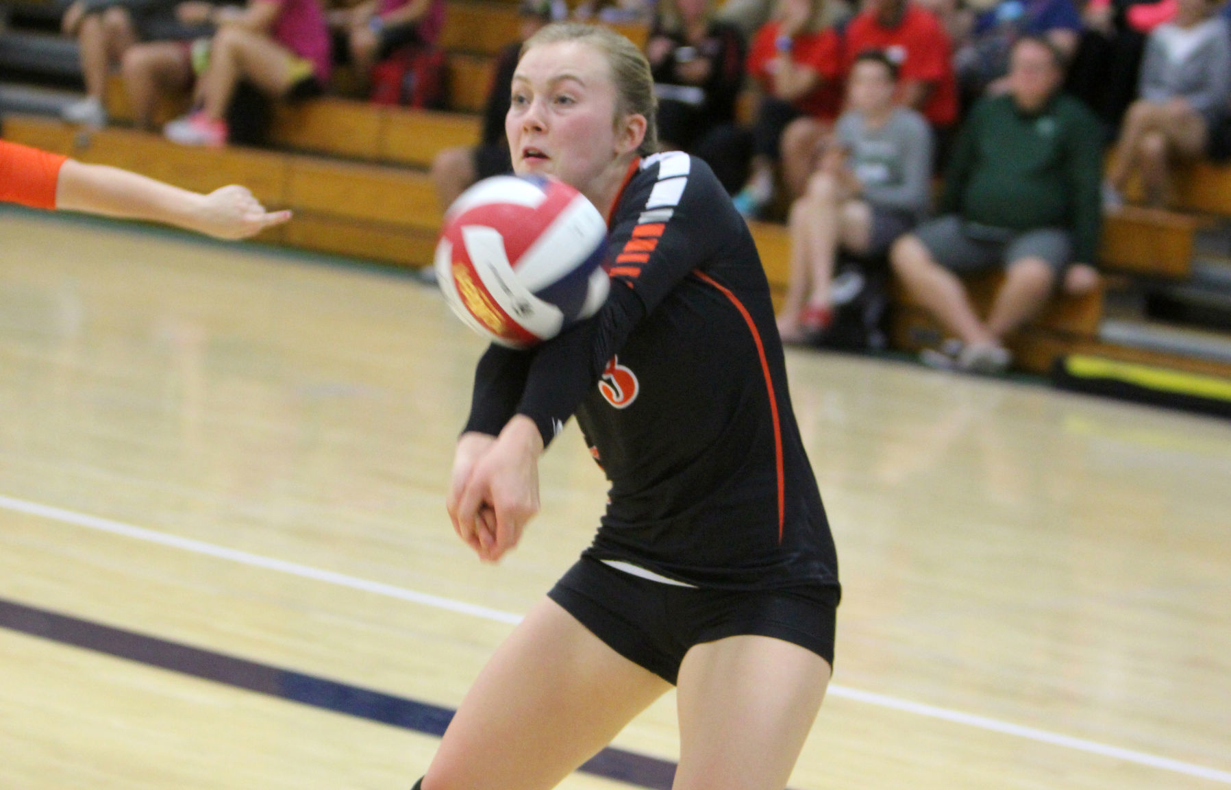 Prep volleyball sprawl at UW-Stout 8-31-19